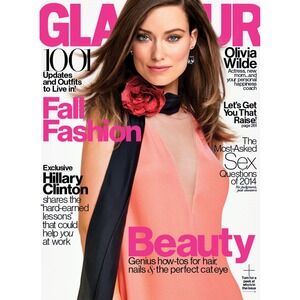 Glamour Magazine September 2014 Olivia Wilde Sealed Back Issue | Fall Fashion